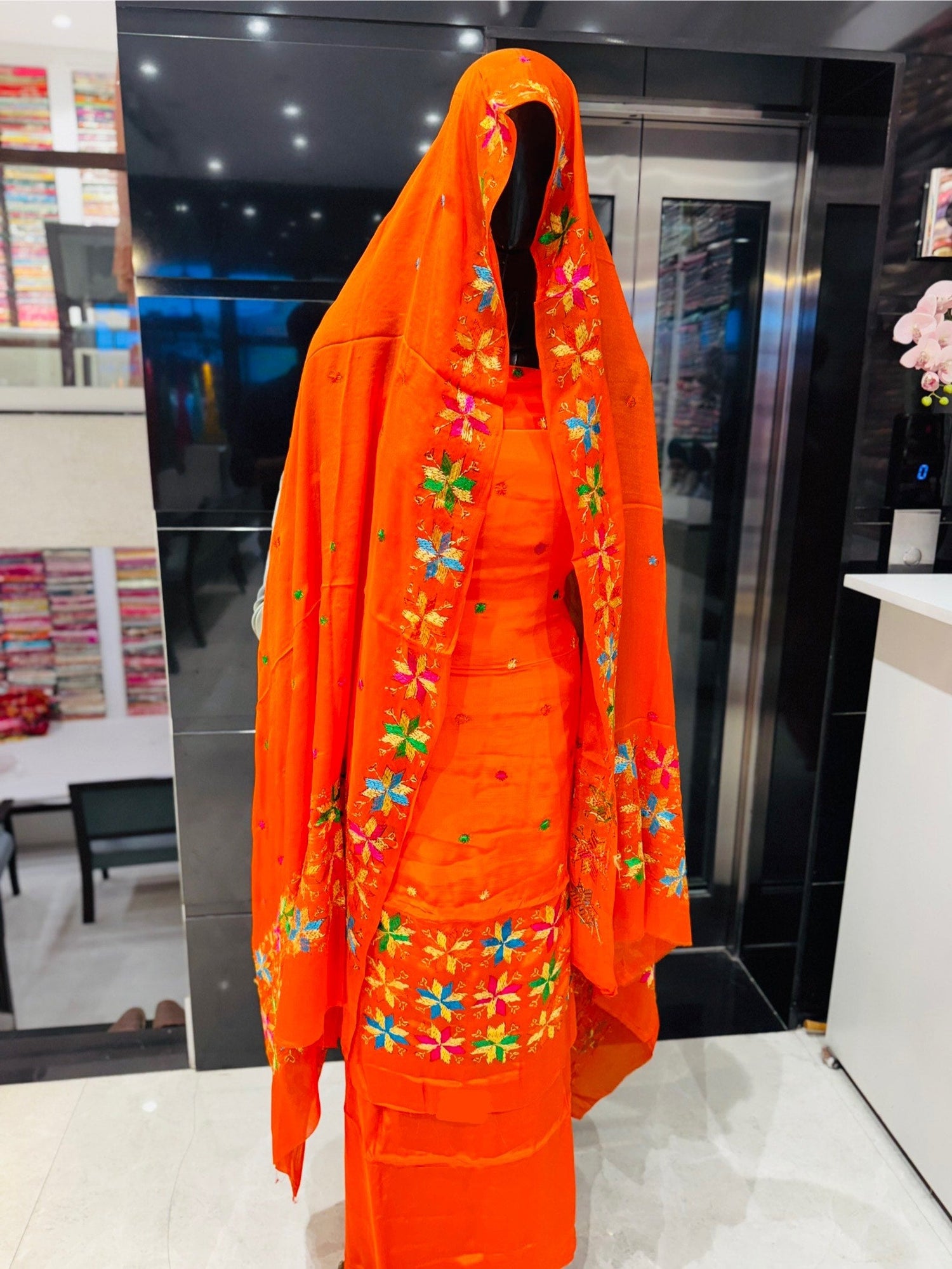 Kanchan (8 Kali ) Phulkari Tradition Suit set