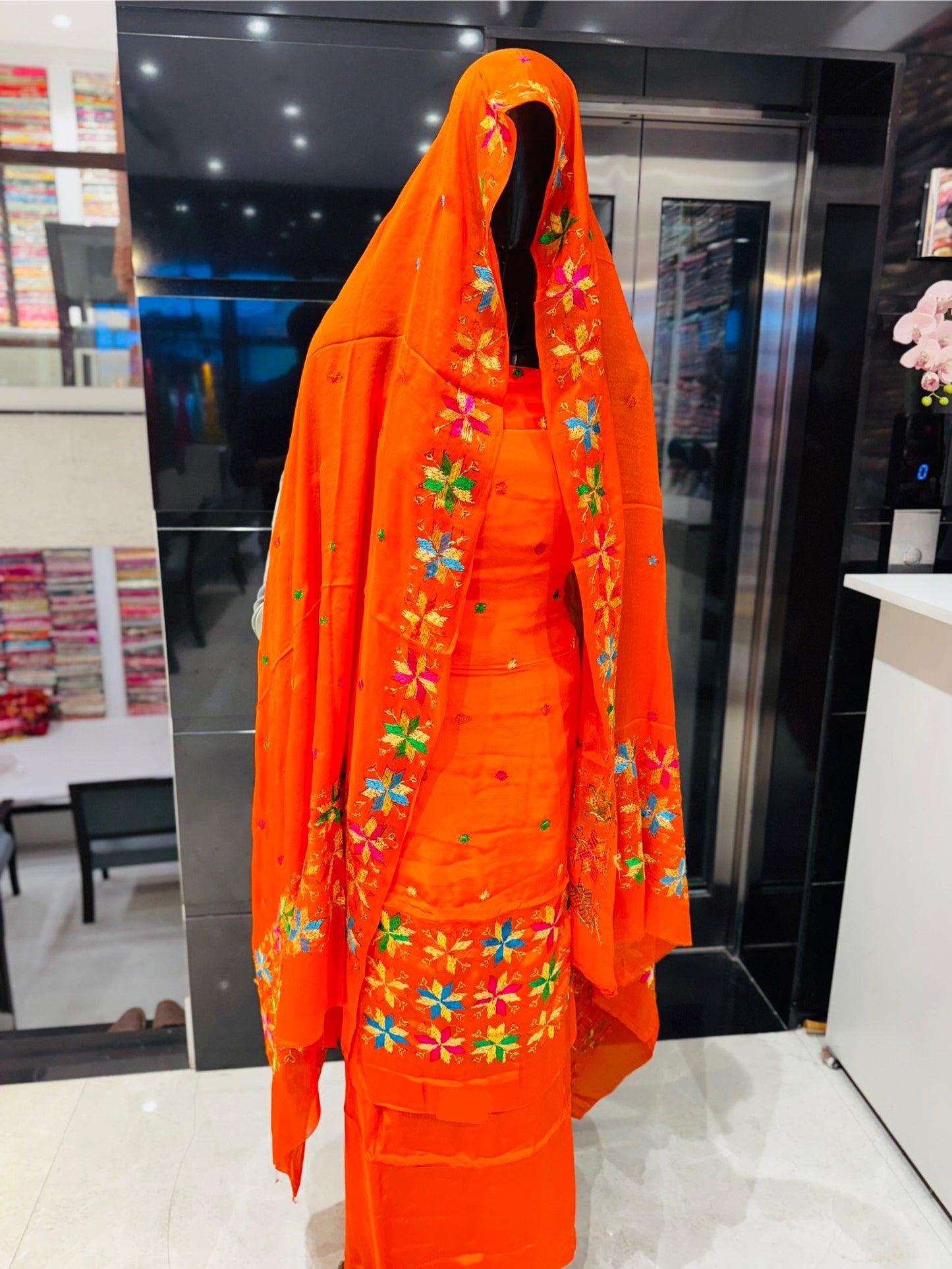 Kanchan (8 Kali ) Phulkari Tradition Suit set